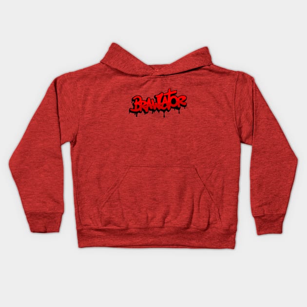 Brawlator (Red) Kids Hoodie by Brawlator